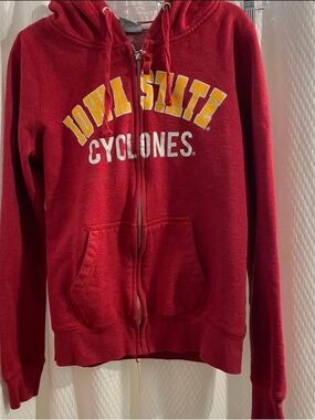 Colosseum Iowa State Zip- up Hoodie with Yellow and white Accents